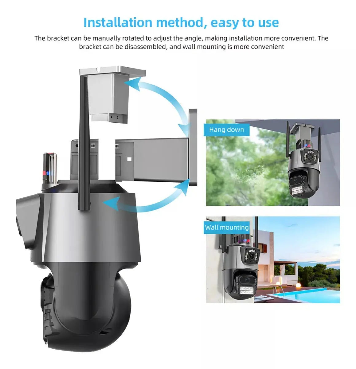 Camara De Seguridad Wifi Con Doble Lente