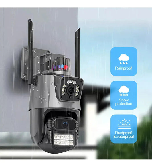 Camara De Seguridad Wifi Con Doble Lente