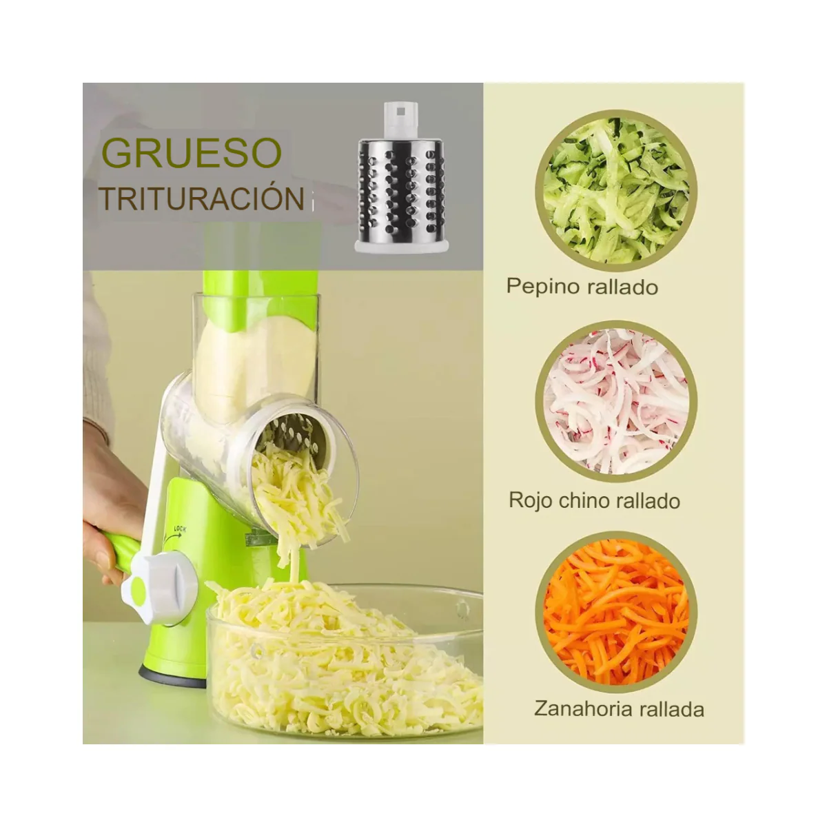 Picadora Manual Multi 3 Cuchillas