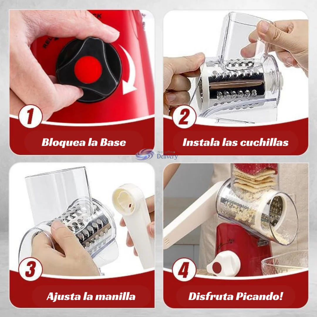 Picadora Manual Multi 3 Cuchillas